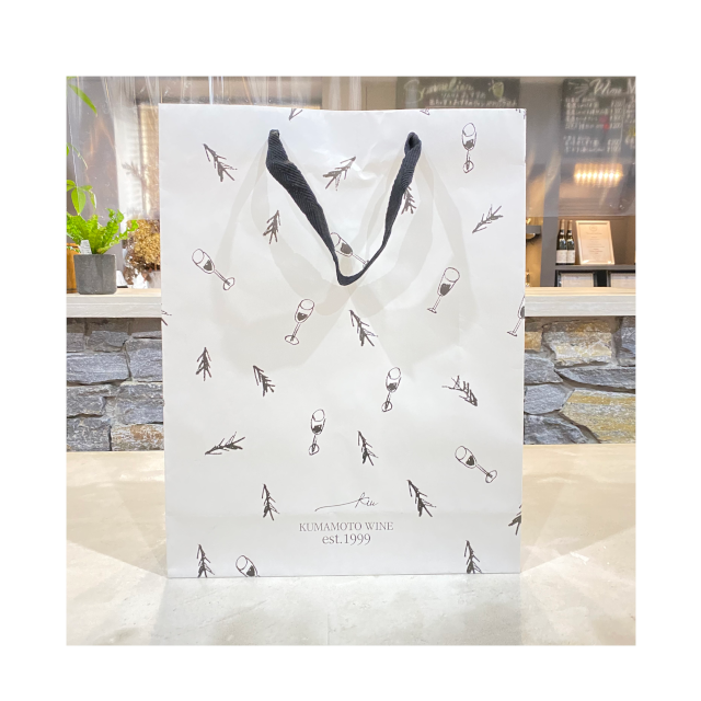 熊本ワインオリジナル　2・3本用紙袋　（2本箱・3本箱が入る大きさです。） 2の画像